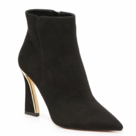 Jlo Jennifer Lopez Black Faux Suede Gorgina Bootie size 10 - Picture 6 of 7